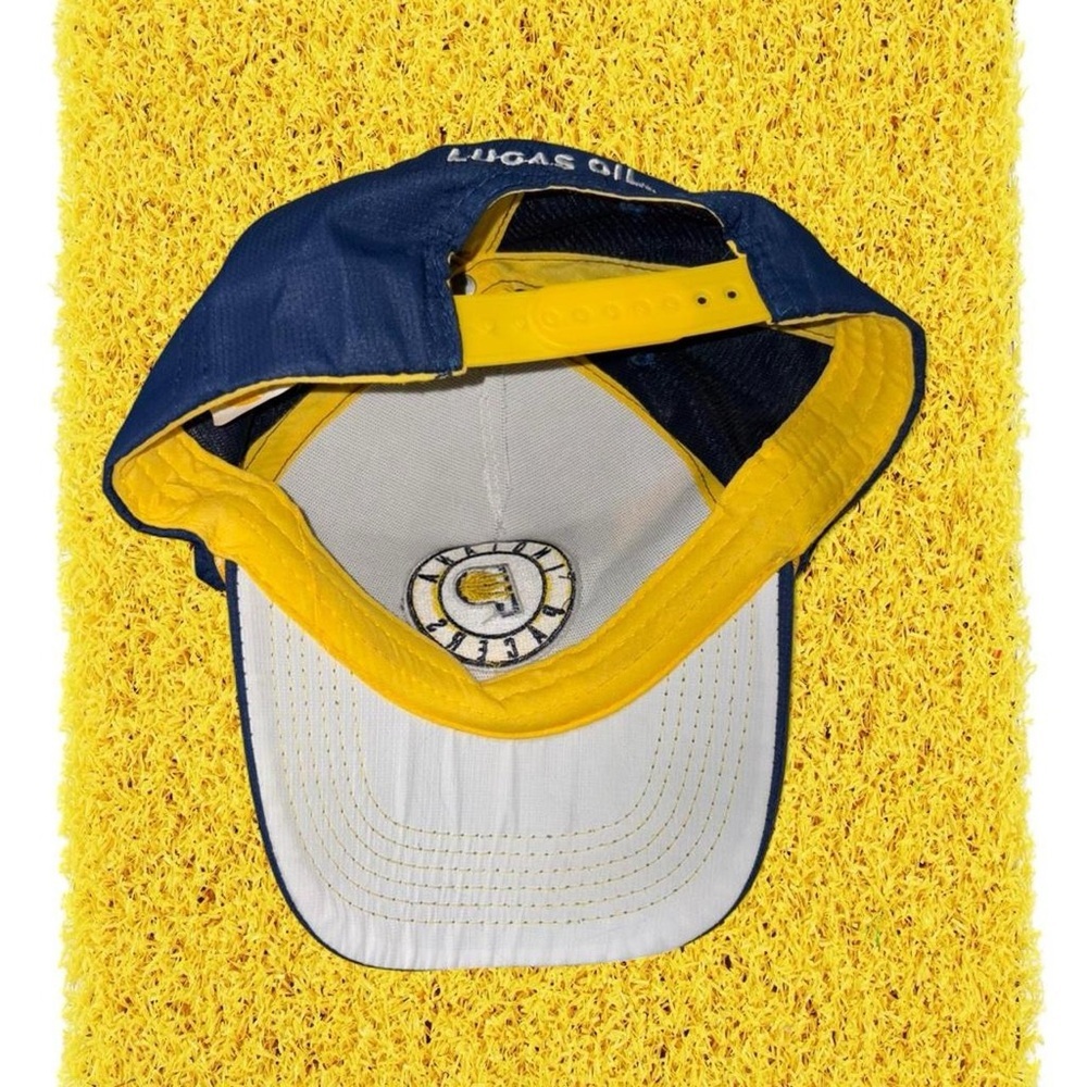 Men’s Indiana Pacers Blue and White Cap with Yellow Logo - Picture 2 of 3
